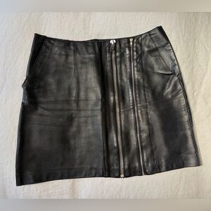 Maje Leather Skirt FR38